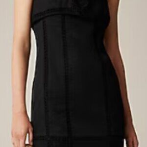 Crochet-panel Mini Dress